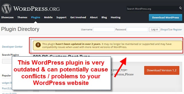 Wix vs WordPress - plugin outdated